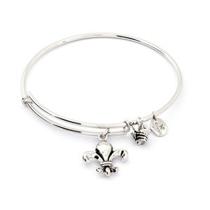 Chrysalis- Fleur de Lis Expandable Bangle (Silver)